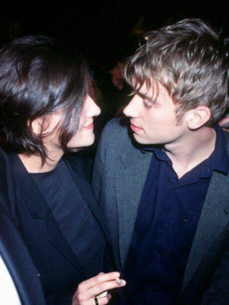 damon albarn (blur)和女友justine frischmann 电影《猜火车》戛纳