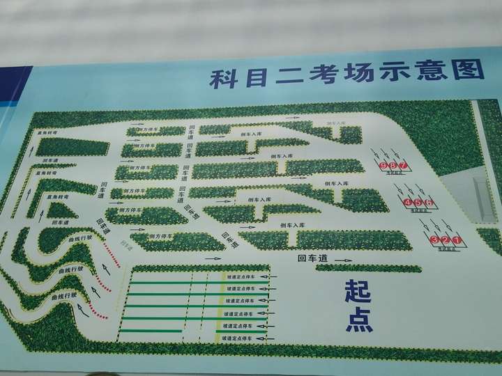 成都郫县高新西区科目二考场平面图是怎样的?