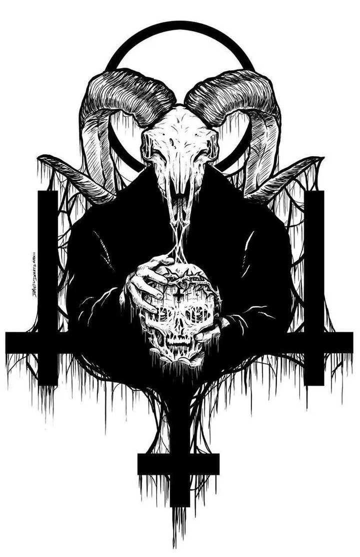 黑山羊是撒旦的象征,黑山羊之卵的意思也很明确了,恶魔的孕育,预示
