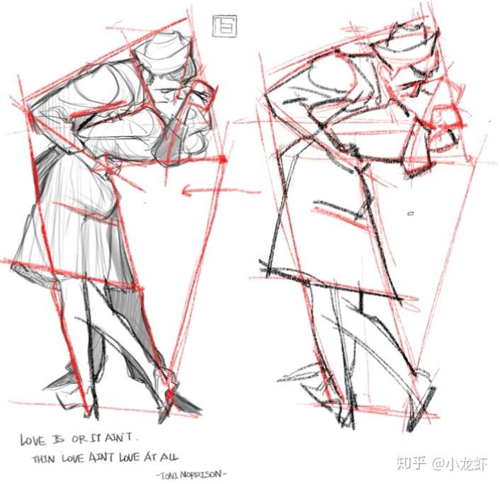 放两张自己抓型临摹练习↑ 画得不好型也没有抓准还瞎抠细节,其实一