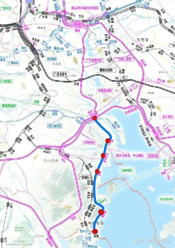 地铁18号线南延初步确定在南沙万顷沙十六涌设地铁站并建设综合体!