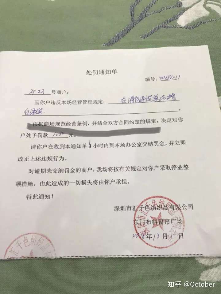 如何评价商场对租户罚款?