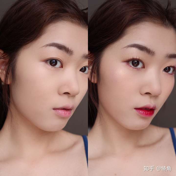 为什么女性化妆要涂口红?可以把不涂和涂了的真人图吗