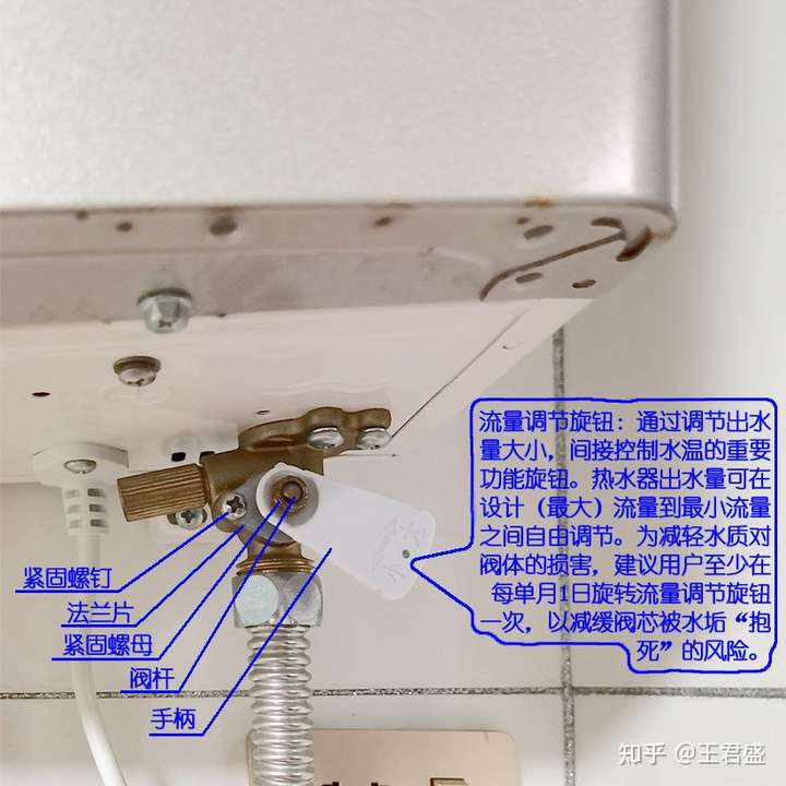 万和热水器的这个白色东西可以调节水温吗?