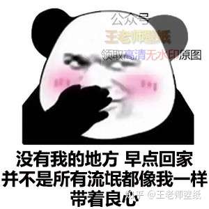 没有我的地方早点回家 并不是所有流氓都像我一样带着良心 表情包