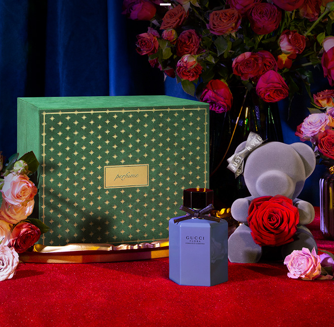 3,gucci 淡雅花香调香水礼盒