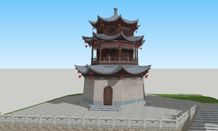 模型导入到场景里面,效果还是相当不错的,对supermap和mapgis的三维