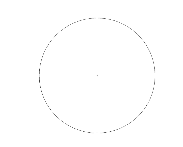 先画一个圆,假设想过任意一点p做相切圆.如图.