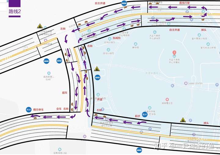 大连科目三(科三)考试线路图 最新版