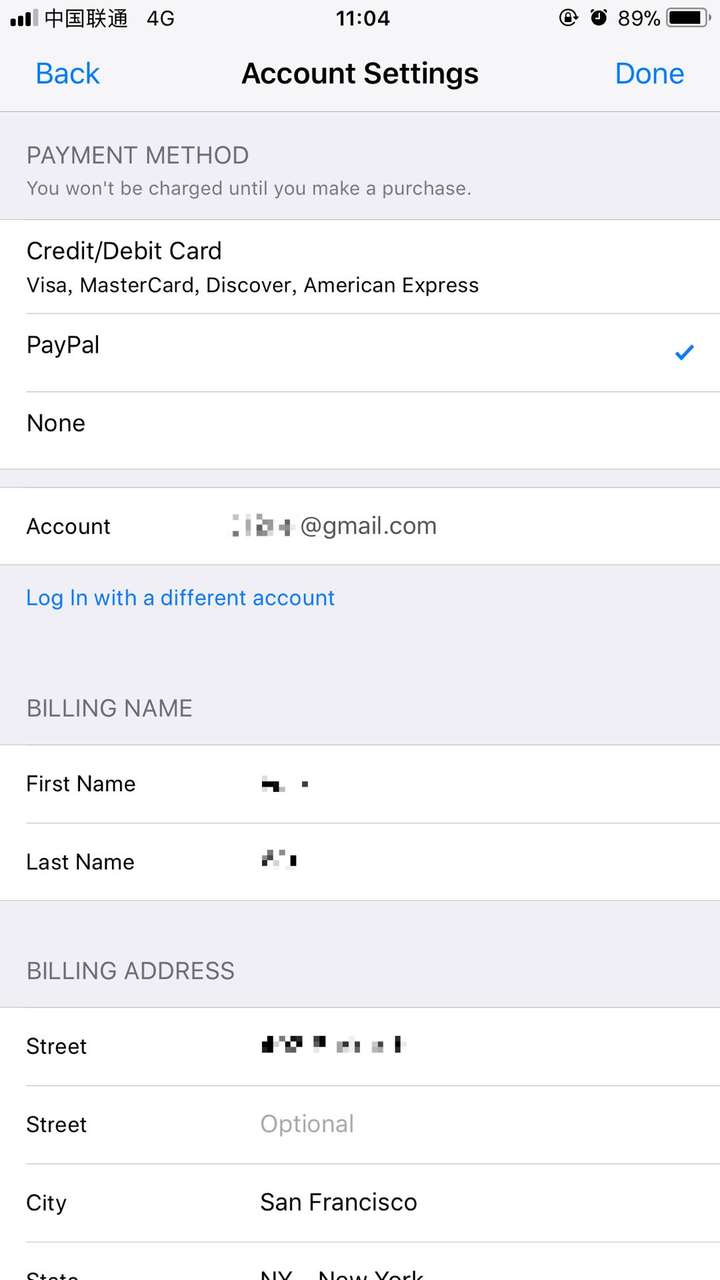 注册美国id付款信息怎么填
