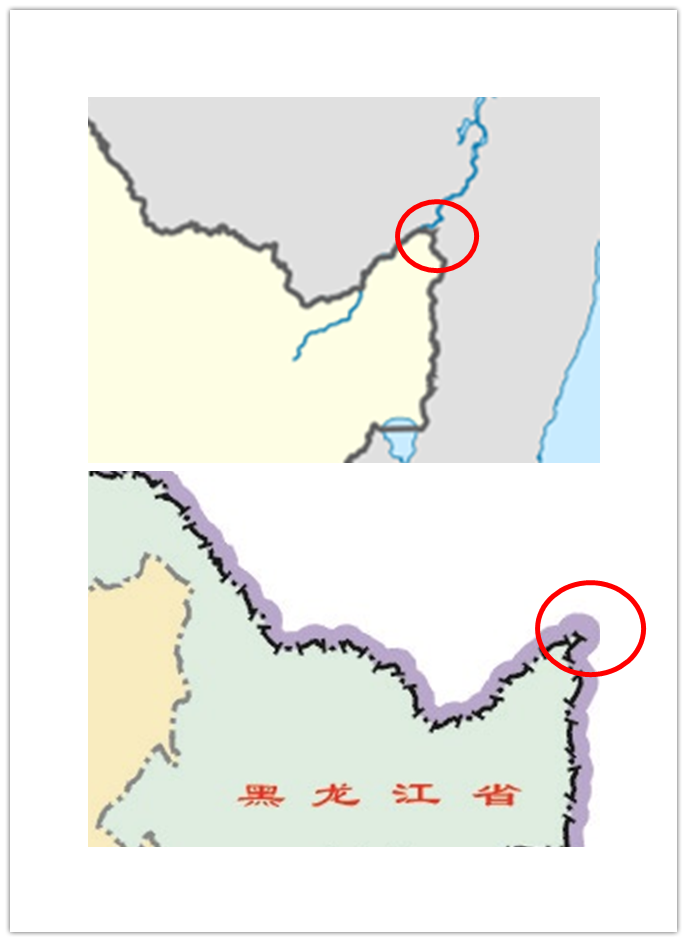 国际上对黑瞎子岛地区边界标记和国内的边界标记