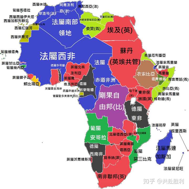 欧洲列强二战期前很多都在非洲有殖民地,好像德国没有