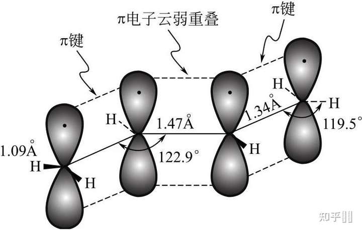 丁二烯中的大π键怎么分析?