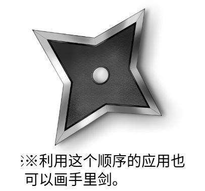 苦无手里剑怎么画教你火影里的苦无手里剑画法教程