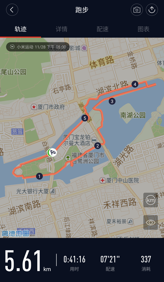 厦门适合跑步的路线?
