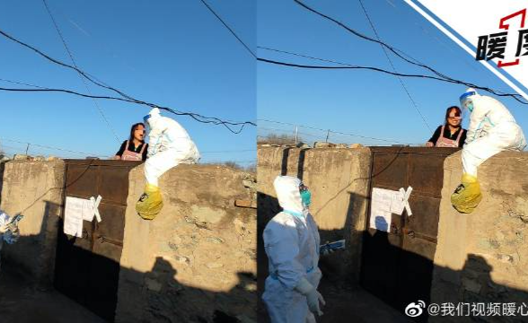 如何看待吉林一女护士爬墙为居家隔离村民核酸取样?