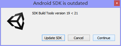 在unity5打包apk文件时SDK需不需要更新? - U