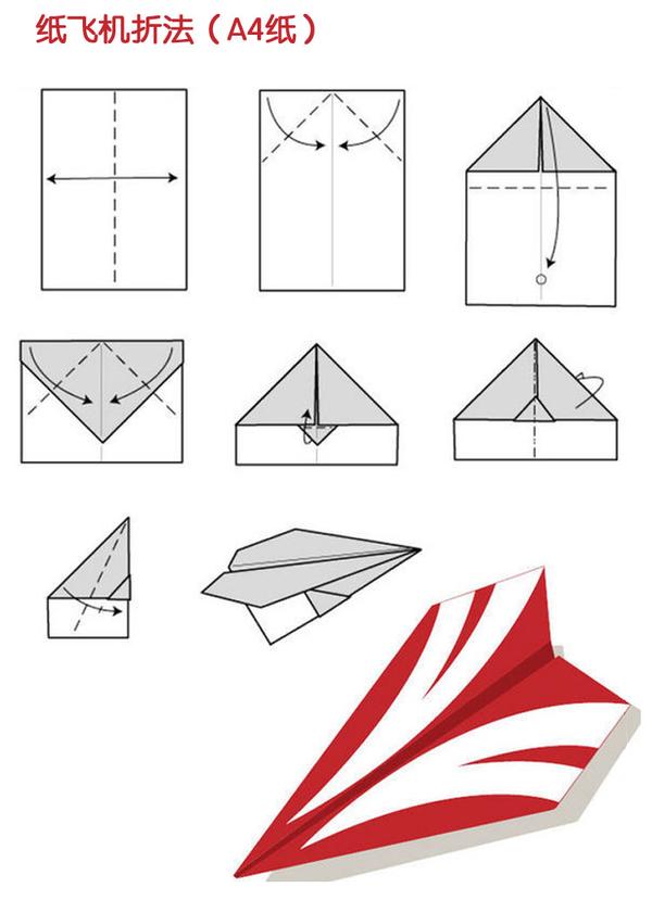 纸飞机怎样叠飞得时间久?