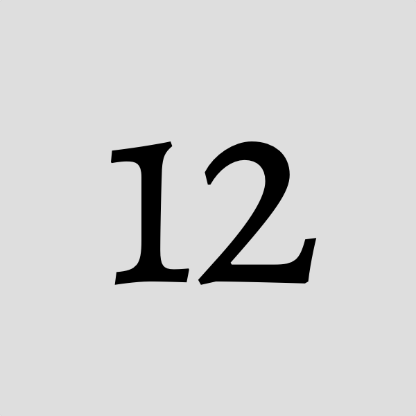 用阿拉伯数字"12"设计一个头像,怎样最好看?