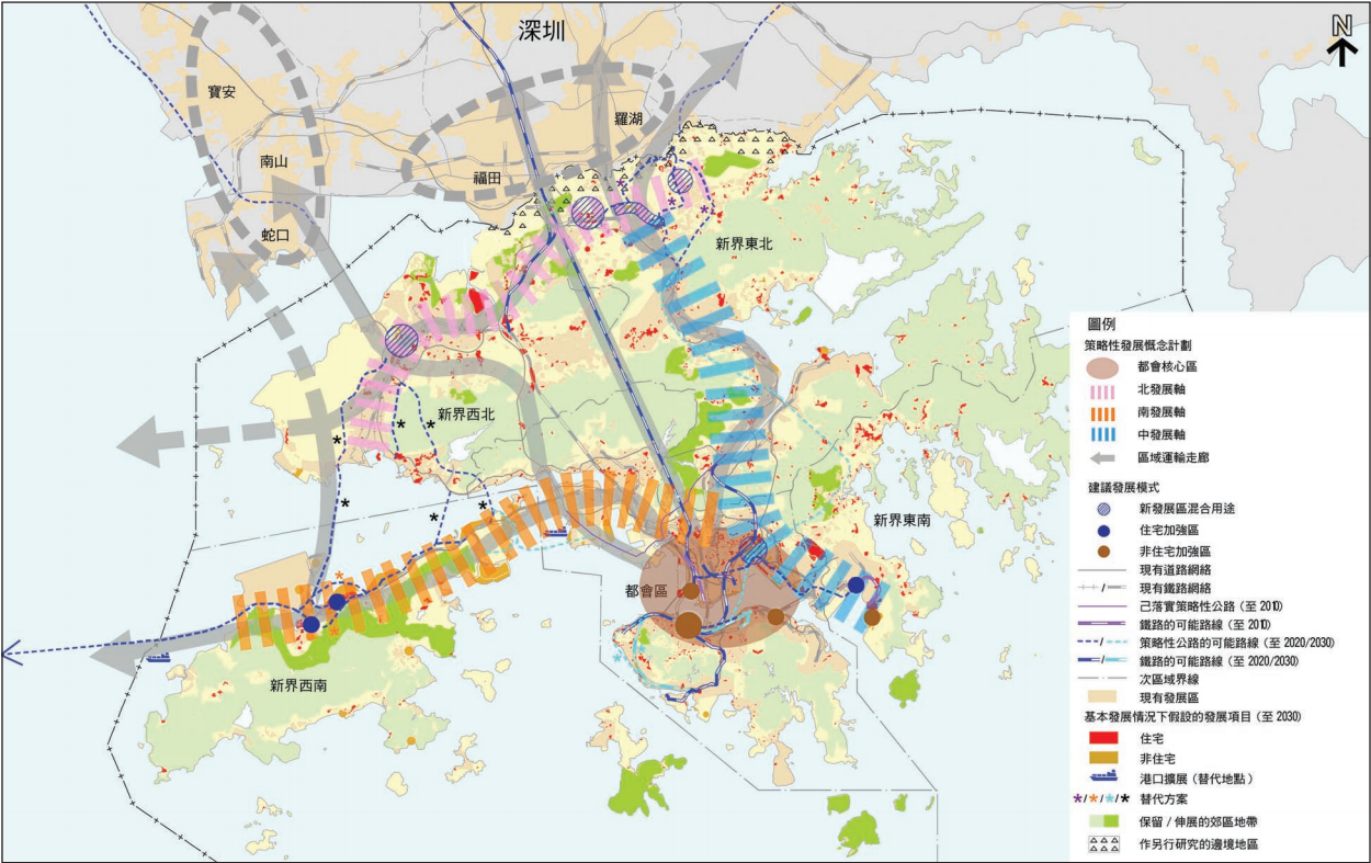 香港行政区面积小,城市用地狭窄,为何不向北建