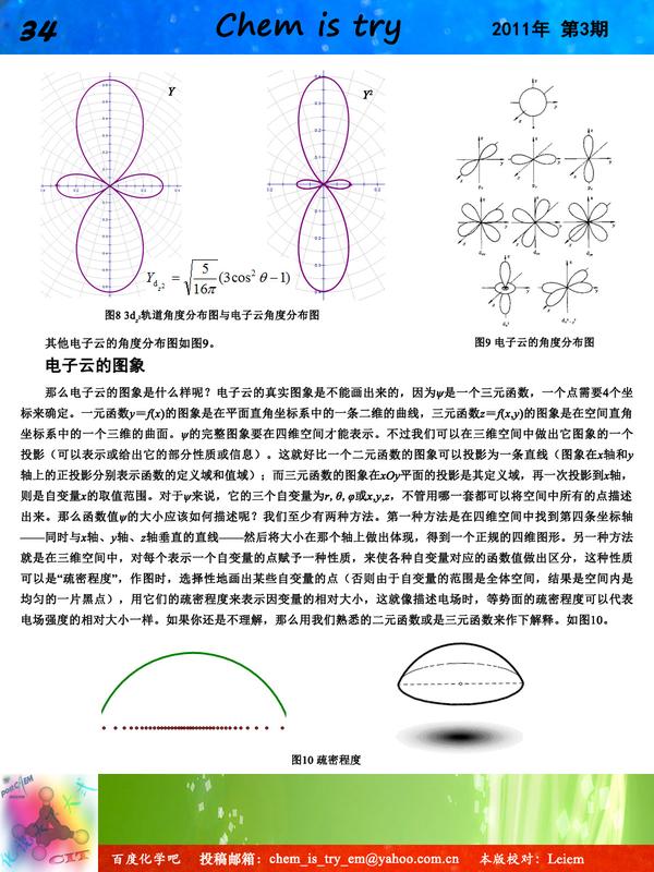 如何直观地理解原子轨道的四个量子数,波函数及其电子云的分布图?