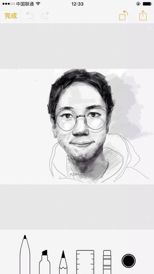 有没有大神用iphone6s备忘录的绘画功能画的神作?