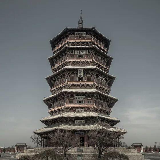 当是释迦塔无疑,担得起八大辽构之首.