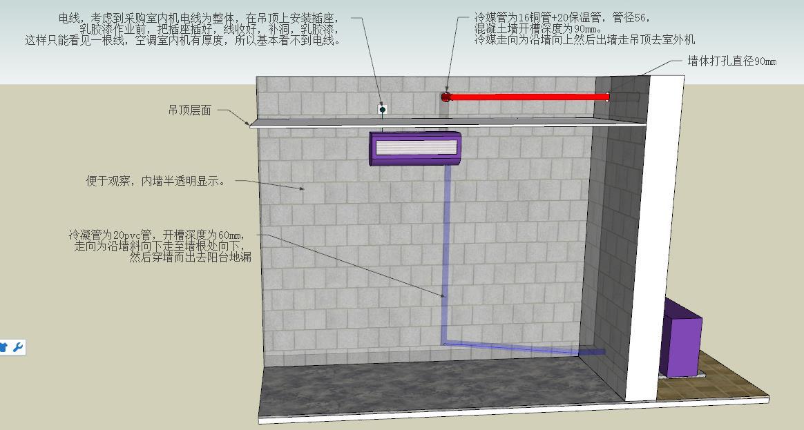 请问大家中央空调的冷凝水做u型弯了嘛,可以防臭会影响排水不