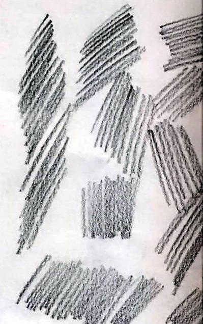 线条: 刚开始画,排线是非常重要的,因为素描就是由无数的线