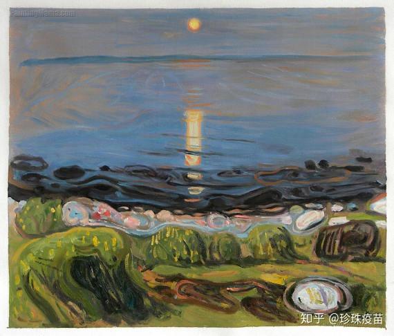 爱德华·蒙克(edvard munch),《太阳》(the sun)中的太阳.