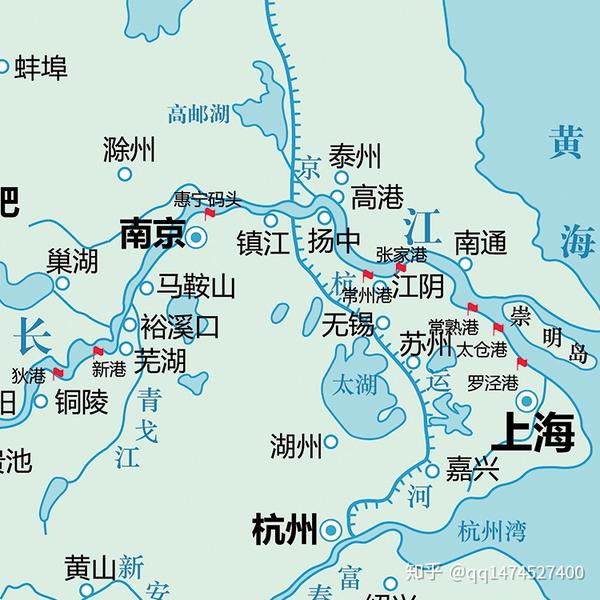 超高清长江航运图_长江航道港口示意图