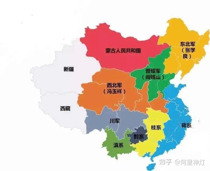 一篇文章带你了解完整的民国军阀三股势力15大派系