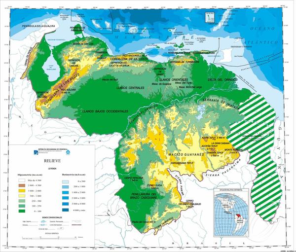 委内瑞拉地图图片