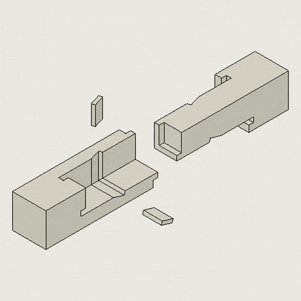 一秒钟内我要所有榫卯的联结方式