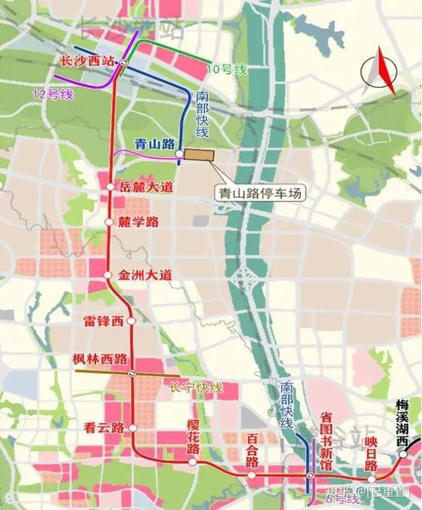 2号线西延二期工程线路起于长沙西站(原规划金桥枢纽)