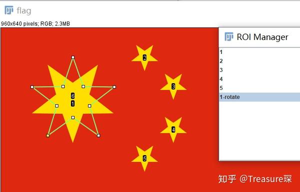 依次对4个小五角星做同样的操作