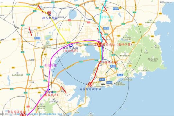 青岛高铁线路与站点的规划