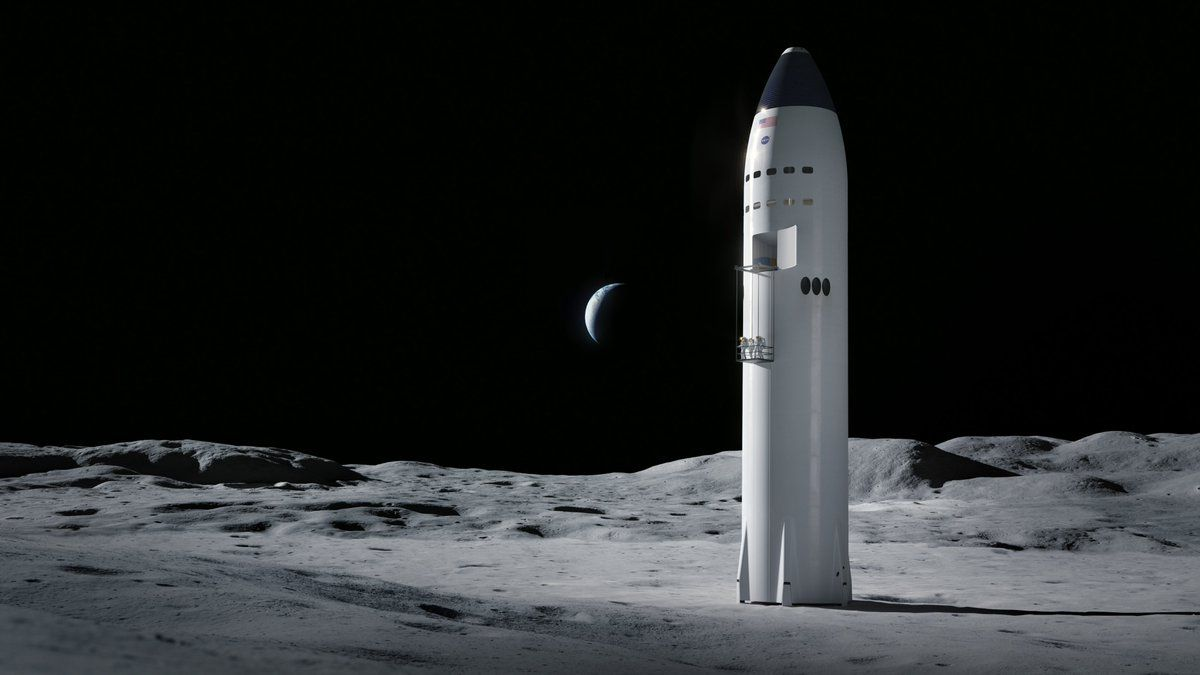 spacex赢得了合同,可以建立月球着陆器了
