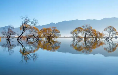 仅从鹤庆坝子从南到北十几公里的西山脚下, 就有羊龙潭,温水龙潭,白