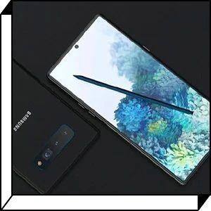 三星galaxy note 20 曝光,正面设计延续了上代的居中开孔全面屏