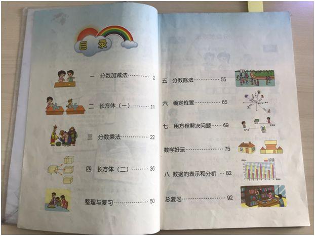 北师大版《数学 五年级 下册》的目录《数学五年级 下册》囊括了数