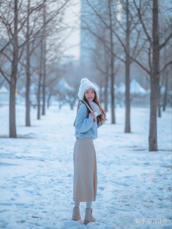 雪景人像拍照教程,7个姿势可以参考,拍出美美雪景照