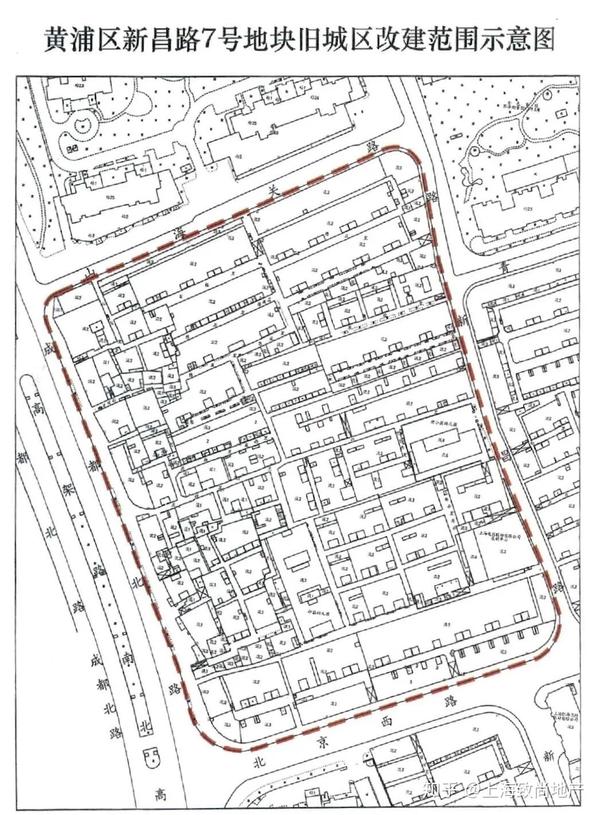 黄浦区南北高架东侧黄金地块旧改征收获批上海建工房产新昌路7号地块1