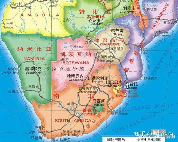 独家窍门!三分钟记住中非和南非地图 扶不起的钻石王国
