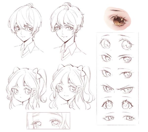 动漫人物日式眼睛怎么画?怎样才能画好日式眼睛?
