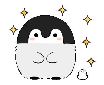 可爱小表情包①——小企鹅和海豹