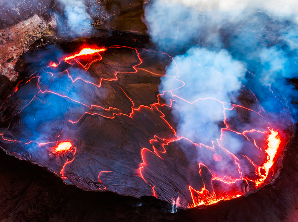 夏威夷沉降式火山kilauea