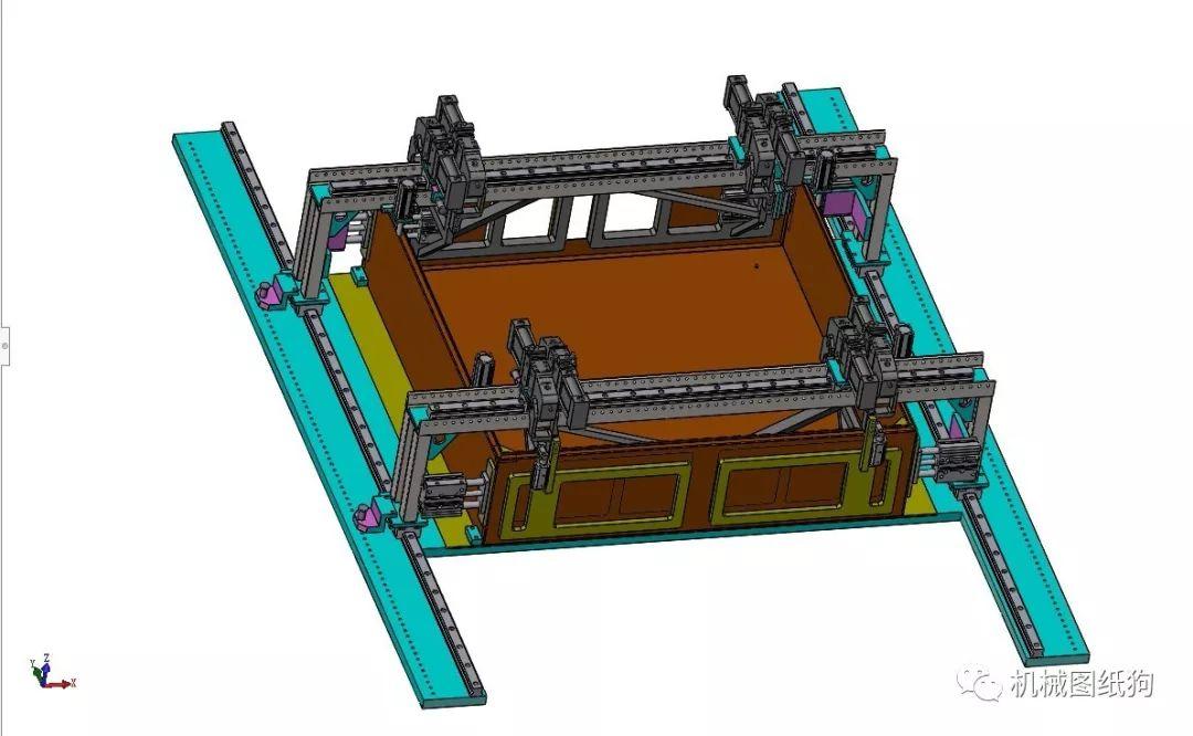 工程机械电气箱拼装焊接工装模型图纸solidworks设计