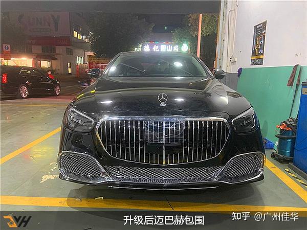 广州南沙奔驰e300改装迈巴赫大包围