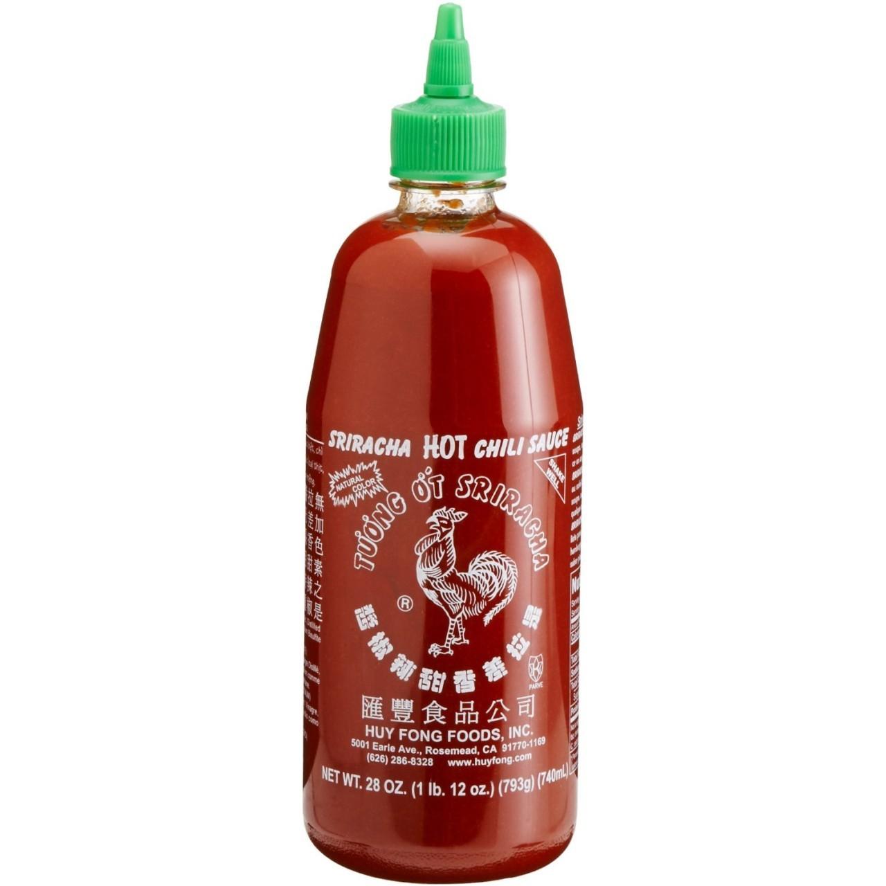 sriracha/s0504rɑ t06ɑ/【美】是拉差香甜辣椒酱这个酱可谓是